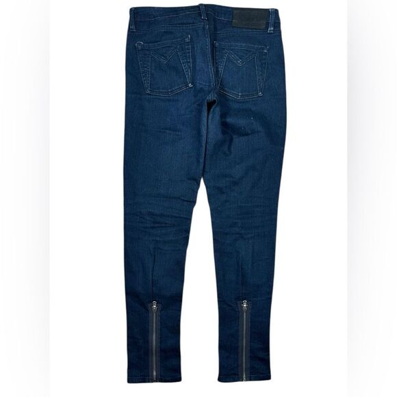 Marc Jacobs Dark Carbon Low Rise Skinny Zipper Detail Denim Jeans - Picture 5 of 11